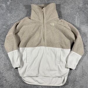 The North Face Women's Sherpa 1/4 Zip‎ Pullover Jacket Color Block Size Small
